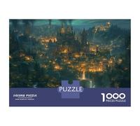 Città Bella Puzzles 1000 Pezzi In Luce Città cartone Resistente, Un Puzzle Per Gioco Educativo Per La Sgonfiatina, Ideale Per Attività Fuzzle Post-scuola, 70x50cm/1000