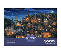 Città Bella Puzzles 1000 Pezzi In Notte Città carta Premium, Un Puzzles Per Gioco Familiare Divertente E Impegnativo, Ideale Per Puzzle Da Incorniciare, Per Rilassarsi, Stimolare La Cre