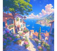Città blu per il tempo libero 300 Pezzi Puzzle, 300 pezzi puzzle Classico per adulti, Fai Da Te Giochi Educativo e Giocattoli Sfida, Intrattenimento Creativo, Puzzle Impossible