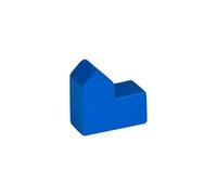 Città - Chiesa - Casa - Legno - Blu - 20x19x10mm