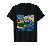 Città costiera Italiana Costiera Amalfitana Viaggi Estivi Vintage Maglietta