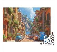 Città costiera Jigsaw Puzzle 1000pcs (75x50cm) Adulti Vista mare Puzzle Gioco Educativo Decorazioni Per La Casa