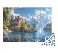 Città costiera, Vista mare Puzzle Sostenibili Con Motivi Per Adulti Da Gioco in Legno Di Alta Qualità 1000pcs (75x50cm)