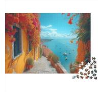 Città costiera, Vista mare Puzzle Sostenibili Con Motivi Per Adulti Da Gioco in Legno Di Alta Qualità 1000pcs (75x50cm)
