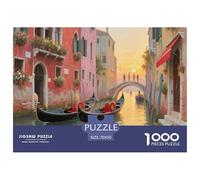 Città d'Acqua di Venezia | Romantico Puzzle Da 1000 Pezzi, Gioco Educativo Impegnativo Rilassante Per Adulti E Bambini, Premium Decorazione Per La Casa | Regalo 70x50cm/1000pcs