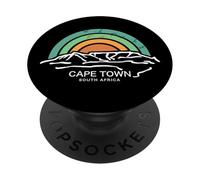 Città del Capo Table Mountain Sud Africa Regali di viaggio retrò PopSockets PopGrip Adesivo
