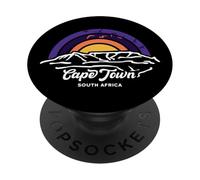 Città del Capo Table Mountain Sud Africa Regali di viaggio retrò PopSockets PopGrip Adesivo