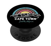 Città del Capo Table Mountain Sud Africa Regali di viaggio retrò PopSockets PopGrip Adesivo
