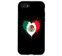 Città del Messico Bandiera Messicana Cuore Chicano La Raza No La Migra Custodia per iPhone SE (2020) / 7 / 8