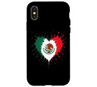 Città del Messico Bandiera Messicana Cuore Chicano La Raza No La Migra Custodia per iPhone X/XS