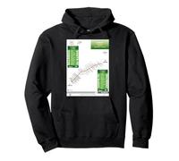 Città del Messico EcoLines Art Souvenir Felpa con Cappuccio