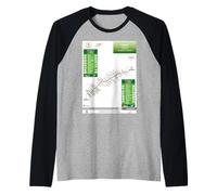 Città del Messico EcoLines Art Souvenir Maglia con Maniche Raglan
