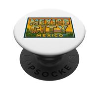 Città del Messico Messico Vintage Viaggio Souvenir Post Art Graphic PopSockets PopGrip Adesivo