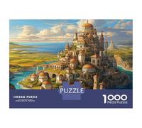 Città del Porto Puzzle 1000 Pezzi In Castello Retro Cos Cartone Pressato, Un Puzzle Per Mindfulness, Ideale Per Hobby Creativo, Idea Regalo Originale 52x38cm/1000pcs