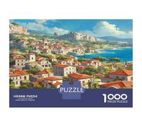 Città del Porto Puzzle 1000 Pezzi In Città Tetto Ros Incastro Perfetto, Un Premium Jigsaw Puzzle Per Art-terapia, Ideale Per Serata Giochi in Scatola, Regalo Per La Pensione 38x26cm/1000pcs