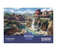 Città del Porto Puzzles 1000 Pezzi In Cascate Anti Vill carta Premium, Un Puzzles Per Gioco Familiare Divertente E Impegnativo, Ideale Per Puzzle Da Incorniciare, Per Rilassarsi, Stimolare La Crea