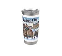Città del Quebec Canada Bicchiere termico in acciaio inox doppia parete