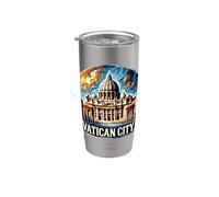 Città del Vaticano papa Chiesa cattolica Bicchiere termico in acciaio inox doppia parete
