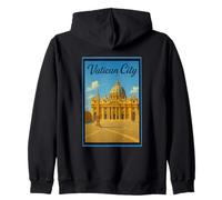 Città del Vaticano Roma Italia Vintage Travel Poster Art Graphic Felpa con Cappuccio
