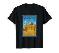 Città del Vaticano Roma Italia Vintage Travel Poster Art Graphic Maglietta