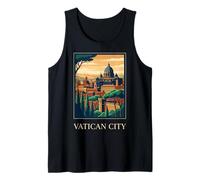 Città del Vaticano, Storico, Orizzonte, Vendemmia, Viaggio, Retro, Opera d'Arte Canotta
