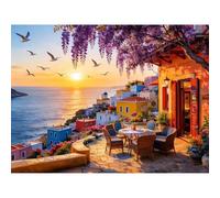 Città della costa del tramonto Puzzle 700 Pezzi 52x38 cm Puzzle Fai da te,Intrattenimento Creativo - Puzzle Per Adulti E Tutta La Famiglie
