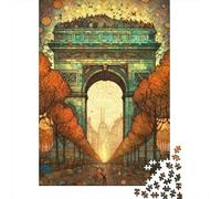 Città della Fantasia Archway Puzzle Da 1000 Pezzi Per Appassionati, Cartone Riciclato Resistente, Arredamento Interno, Regalo Per Amici, Puzzle Indoor Di Vacanza 52x38cm/1000pcs