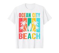 Città dell'Oceano Maglietta con Stampa Grafica Economica, Uomo, Bianco, L