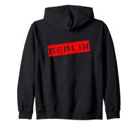 Città di Berlino in Germania Felpa con Cappuccio