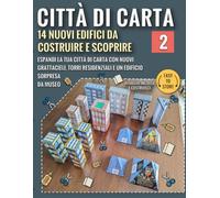 Città di Carta 2 - 14 Nuovi Edifici da Costruire e Scoprire: Espandi la Tua Città di Carta con Nuovi Grattacieli, Torri Residenziali e un Edificio Sorpresa da Museo