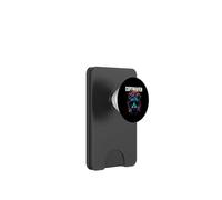 Città di Copenaghen, gatto con occhiali da sole e fiori, design PopSockets PopWallet per MagSafe