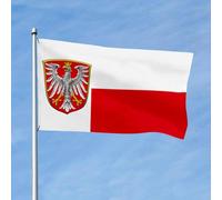 Città Di Francoforte Garden Flag Con 2 Occhielli Bandiere Da Giardino Resistente Alle Intemperie Bandiere Di Benvenuto Decorazione Per All'Aperto Fattoria Patio 90X152Cm