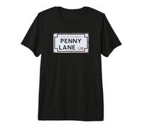Città di Liverpool Penny Lane L18 Cartello Stradale Invecchiato Maglietta Premium