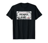 Città di Liverpool Penny Lane L18 Segnale Stradale Invecchiato Maglietta