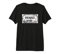 Città di Liverpool Penny Lane L18 Segnale Stradale Invecchiato Maglietta Premium