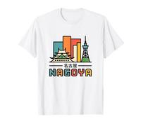 Città di Nagoya - Giappone Viaggi Porta Torii Giapponese Maglietta