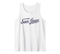 Città di San Jose California Varsity Script Silicon Valley Canotta