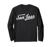 Città di San Jose California Varsity Script Silicon Valley Maglia a Manica