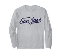 Città di San Jose California Varsity Script Silicon Valley Maglia a Manica