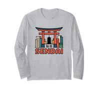 Città di Sendai Giappone Viaggi Porta Torii Giapponese Maglia a Manica