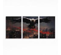 Città Diamond Painting 3 Pack, Diamond Painting 50 x 75cm 5D DIY Diamante Dipingere con i Numeri Adulti Aquila, Trittico Quadri Moderni Soggiorno per Decorazioni Casa Regalo Donna PZSH-0749