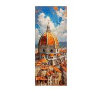 Città Diamond Painting Kit Completo, Diamond Painting Firenze Quadri con Perline Hobby Creativi Adulti 100x250 CM, DIY Diamantini Crystal Art Pittura Diamante Kits per Decorazioni Casa ZSDH-4999