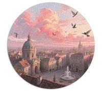 città europee Jigsaw Puzzle Impossibili 1000 Pezzi vista Decorazione Per La Casa. Giochi Rilassamento E Intelligence Per Adulti E Ragazzi Da 14 Anni 1000pcs (67.5x67.5cm)
