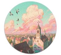città europee Puzzle Impossibili 1000 Pezzi vista Decorazione Per La Casa. Giochi Rilassamento E Intelligence Per Adulti E Ragazzi Da 14 Anni 1000pcs (67.5x67.5cm)