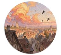 città europee Puzzle Impossible 1000 Pezzi vista Decorazione Per La Casa. Giochi Rilassamento E Intelligence Per Adulti E Ragazzi Da 14 Anni 1000pcs (67.5x67.5cm)