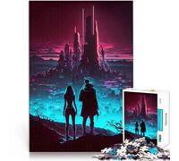 Città futuristica da sogno Puzzle da 1000 pezzi per adulti Per il divertimento in famiglia Ogni pezzo è unico - Gioco divertente e stimolante per tutta la famiglia 38x26cm