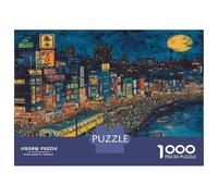 Città Giapponese Puzzles 1000 Pezzi In Città Acqua Color Colori Brillanti, Un Gioco Di Puzzle Per Pace Interiore, Ideale Per Attività in Famiglia, Regalo Di Compleanno Originale 52x38cm/1000pcs