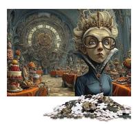 Città magica Puzzle in Legno Adulto 300 Pezzi Per Gioco Familiare Gioco Education Regalo Per Amore E Amico Decorazione Interna Unica Stress Relief Toy 300pcs (40x28cm)