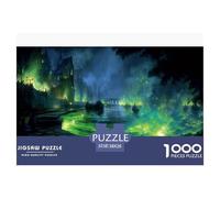 Città magica Puzzles 1000 Pezzi Gioco Di Sfida GioGattotolo Adulti E Bambini Fantasia Night Puzzle Impossibile Sfida EduGattoiva Esercizio Cerebrale Regalo Decorazione Casa 38x26cm/1000pcs