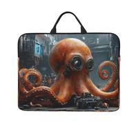 Città Meccanica Polpo Notebook Custodia Con Maniglia Laptop 14 Pollice Computer Sleeve Per Le Donne Degli Uomini Imbottito Della Copertura Del Computer Portatile Bag